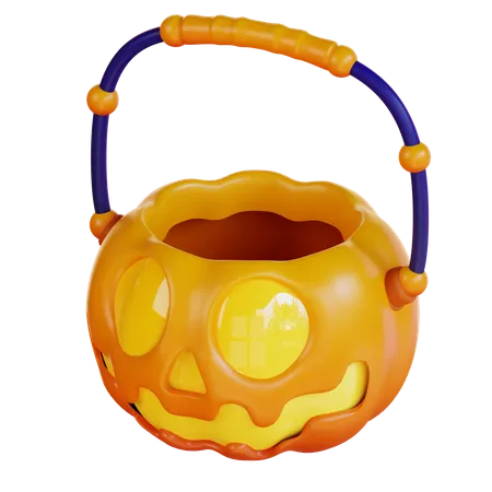 Cesta de calabaza  3D Icon