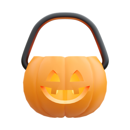 Cesta de calabaza  3D Icon