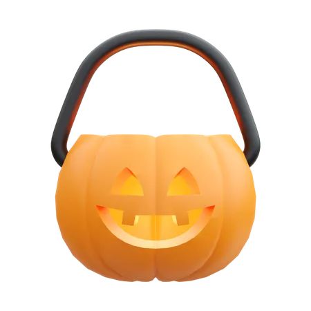 Cesta de calabaza  3D Icon