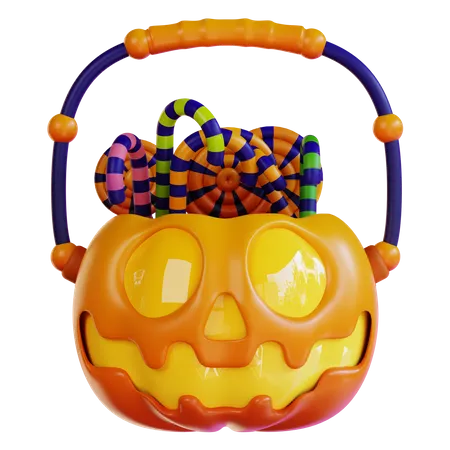 Cesta de calabaza  3D Icon