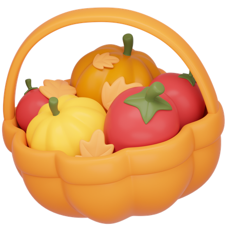 Cesta de colheita  3D Icon