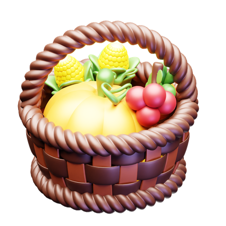 Cesta de colheita  3D Icon