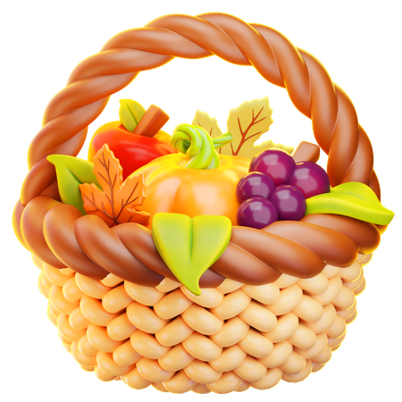 Cesta de colheita  3D Icon