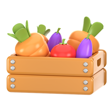 Cesta de colheita  3D Icon
