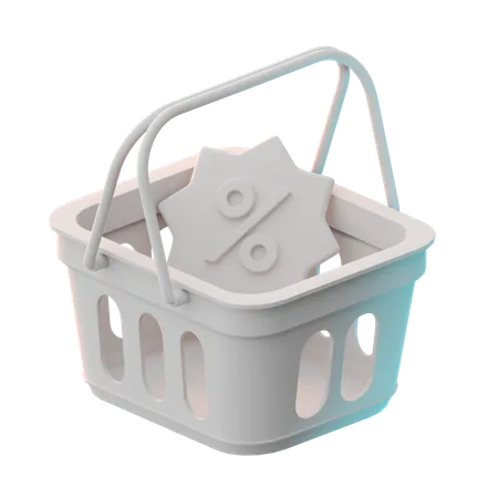 Cesta de compras  3D Icon