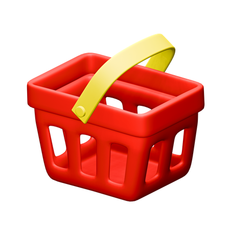 Cesta de compras  3D Icon