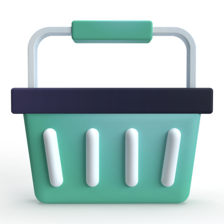 Cesta de compras  3D Icon