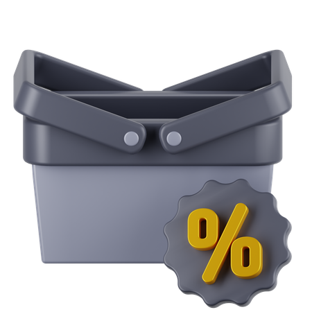 Cesta de compras  3D Icon