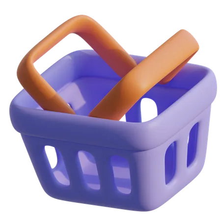 Cesta de compras  3D Icon