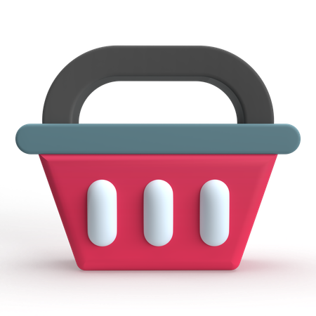 Cesta de compras  3D Icon