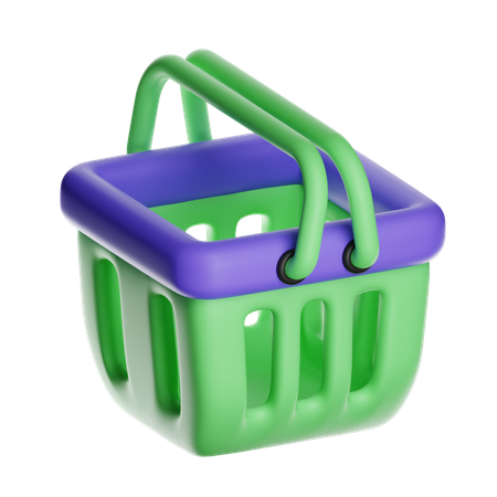 Cesta de compras  3D Icon
