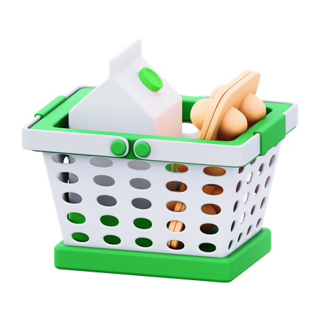 Cesta de compras  3D Icon