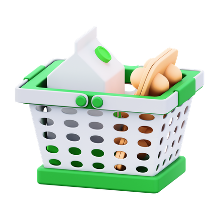 Cesta de compras  3D Icon