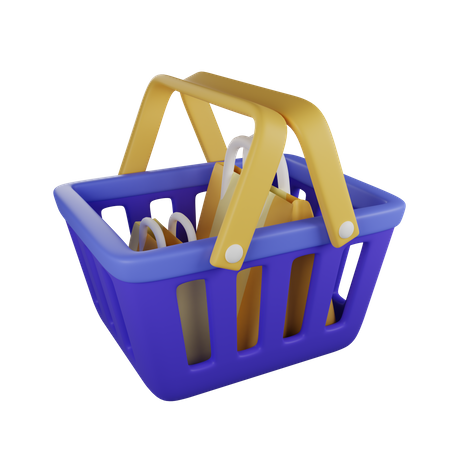 Cesta de compras  3D Icon