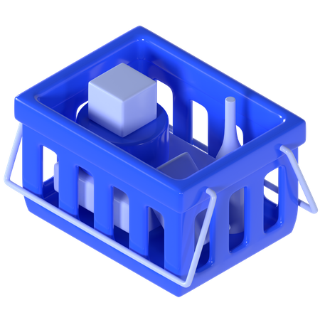 Cesta de compras  3D Icon