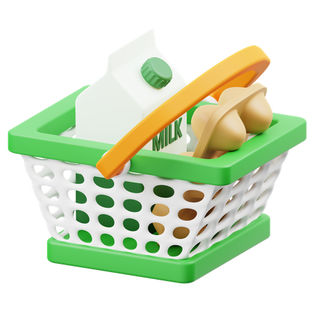 Cesta de compras  3D Icon