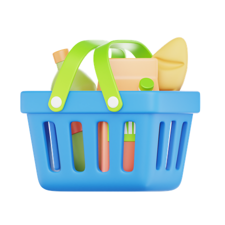 Cesta de compras  3D Icon