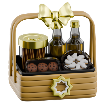Cesta de doces  3D Icon
