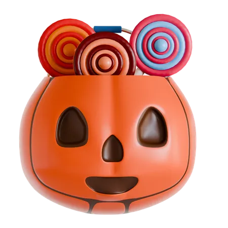 Cesta de halloween  3D Icon