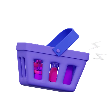 Cesta de la compra  3D Icon