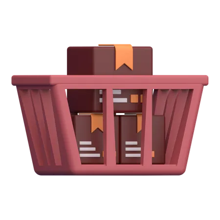 Cesta de la compra  3D Icon