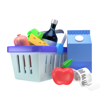 Cesta de la compra  3D Icon