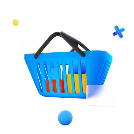 Cesta de la compra  3D Icon