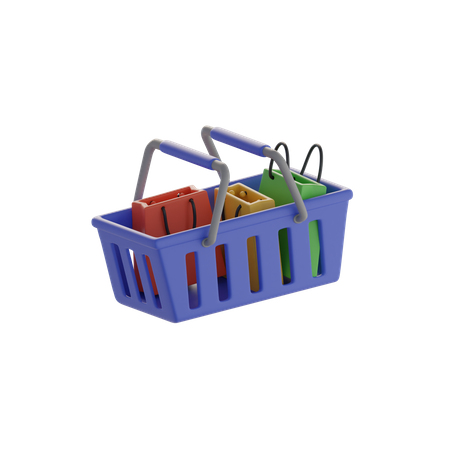 Cesta de la compra  3D Icon