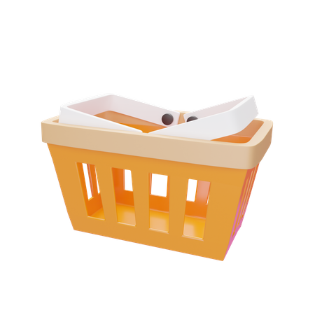 Cesta de la compra  3D Icon