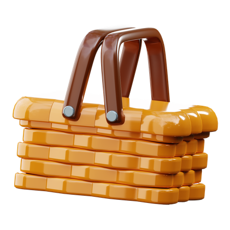 Cesta de picnic  3D Icon