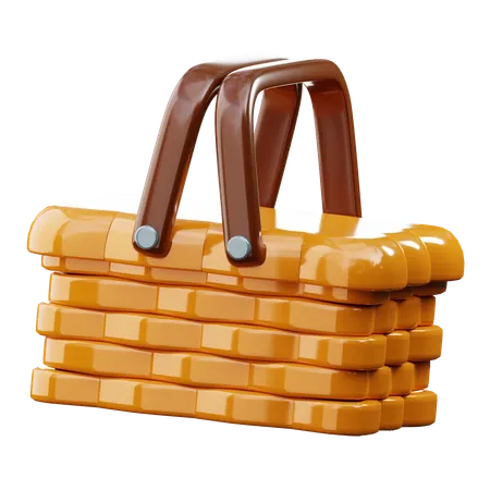 Cesta de picnic  3D Icon