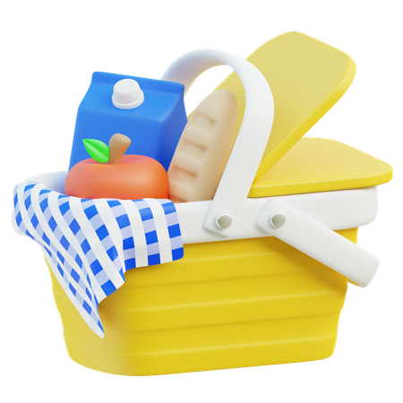 Cesta de picnic  3D Icon