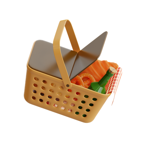 Cesta de picnic  3D Icon