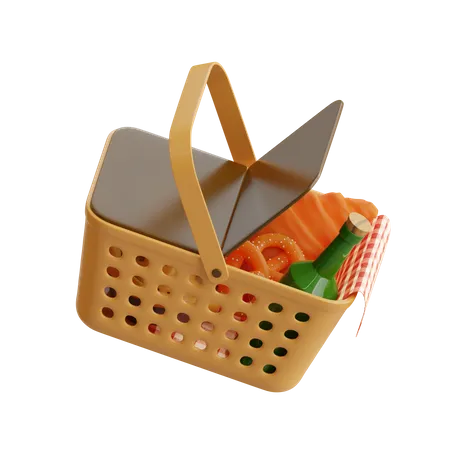 Cesta de picnic  3D Icon