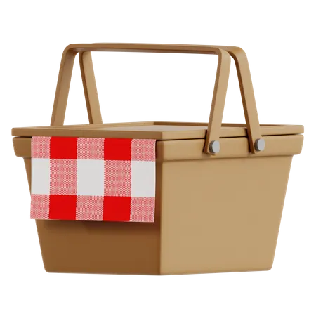 Cesta de picnic  3D Icon