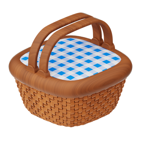 Cesta de picnic vacía  3D Icon