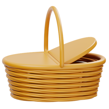 Cesta de piquenique  3D Icon