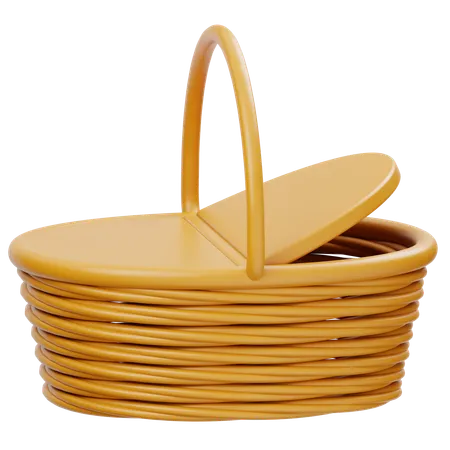 Cesta de piquenique  3D Icon