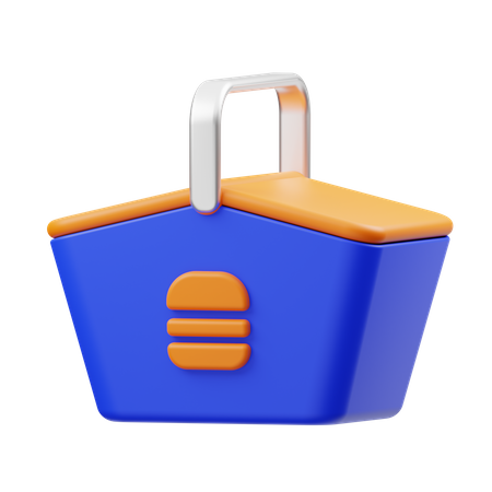 Cesta de piquenique  3D Icon