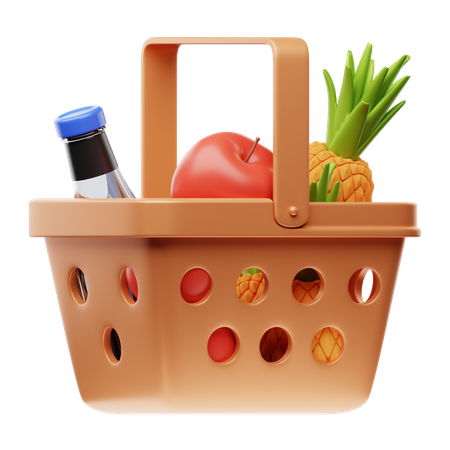 Cesta de piquenique  3D Icon