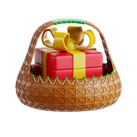 Cesta de presentes de natal  3D Icon