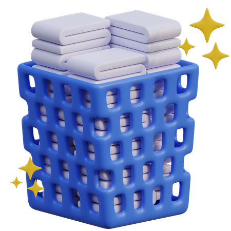 Cesto de la ropa  3D Icon