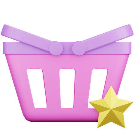 Cesta favorita  3D Icon