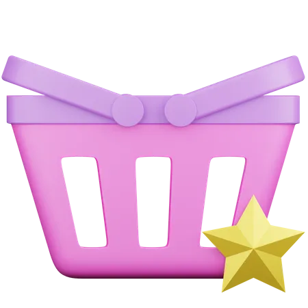 Cesta favorita  3D Icon