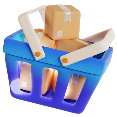 Cestas de compras  3D Icon