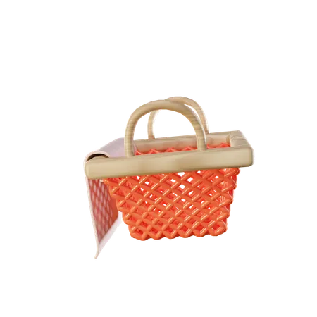 Cesta de compras  3D Icon