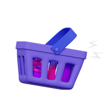 Cesta de compras  3D Icon