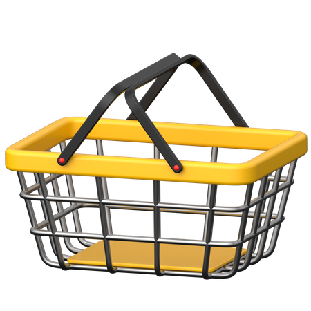 Cesta de compras  3D Icon