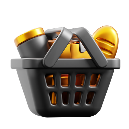 Cesta de compras  3D Icon