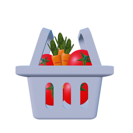 Cesta de compras  3D Icon